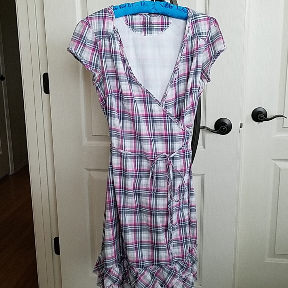 Converse Plaid, Wrap Dress